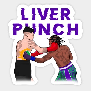 The liver punch davis Sticker